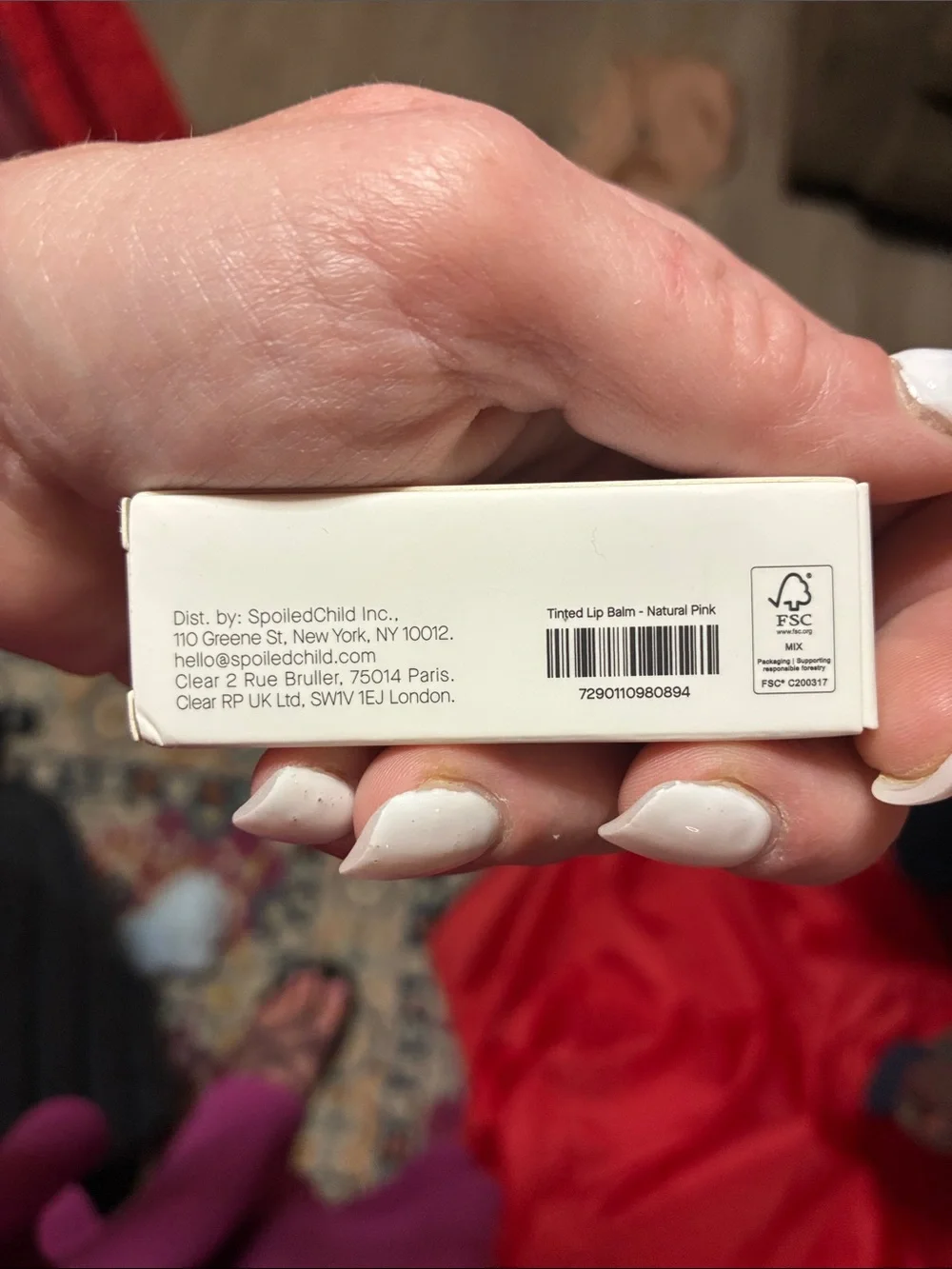 SpoiledChild Conditioning Tinted Lip Balm - White